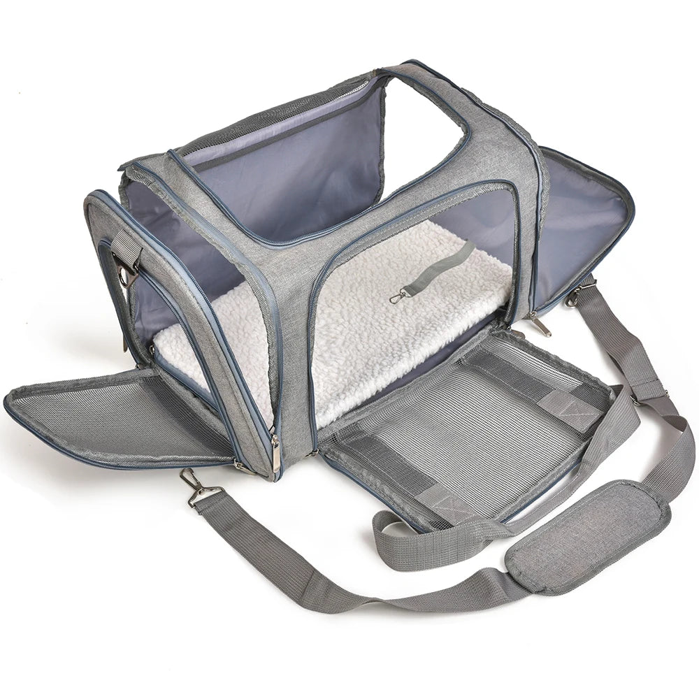 Soft Side Backpack Pet Carrier Bag