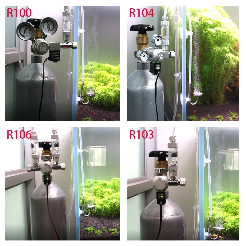 DIY Aquarium CO2 Regulator Solenoid Valve Kit Check Valve Fish Tank
