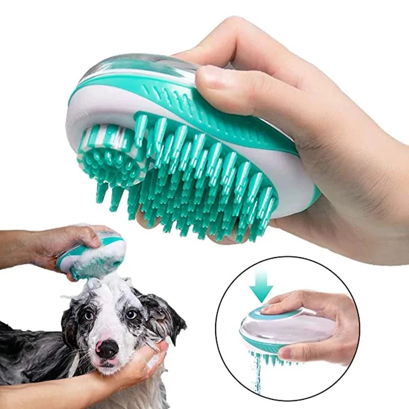 Pet Bath Brush 2-in-1 Pet SPA Massage Comb