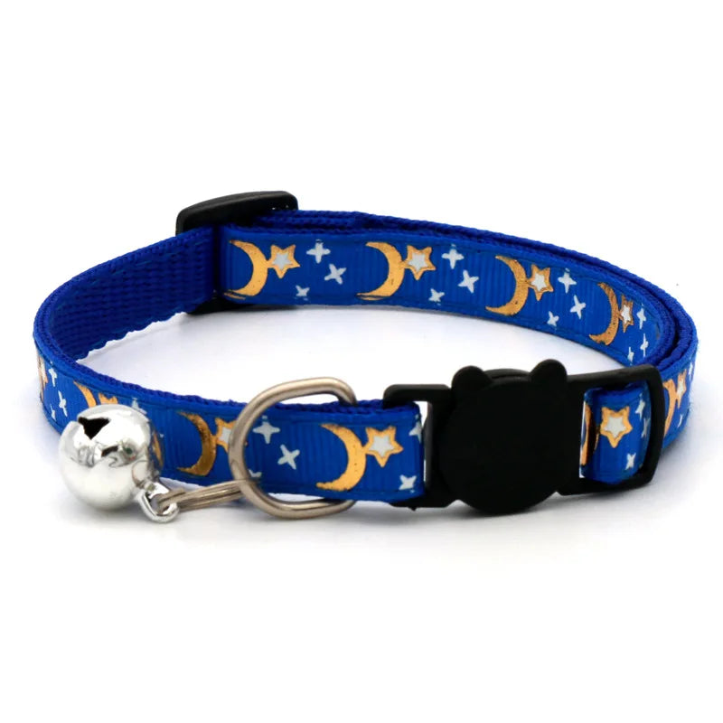 Adjustable Safety Bell Cartoon Star Kitten Collar