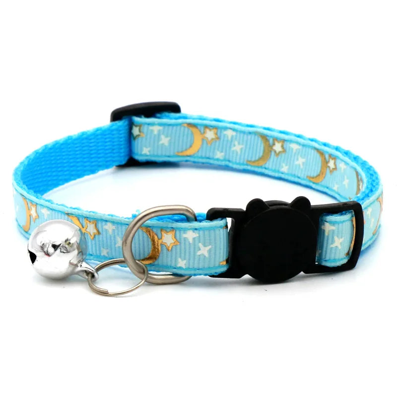 Adjustable Safety Bell Cartoon Star Kitten Collar