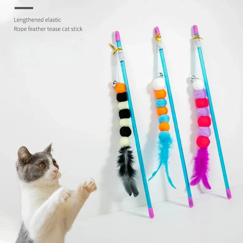 Funny Kitten Cat Teaser Interactive Toy