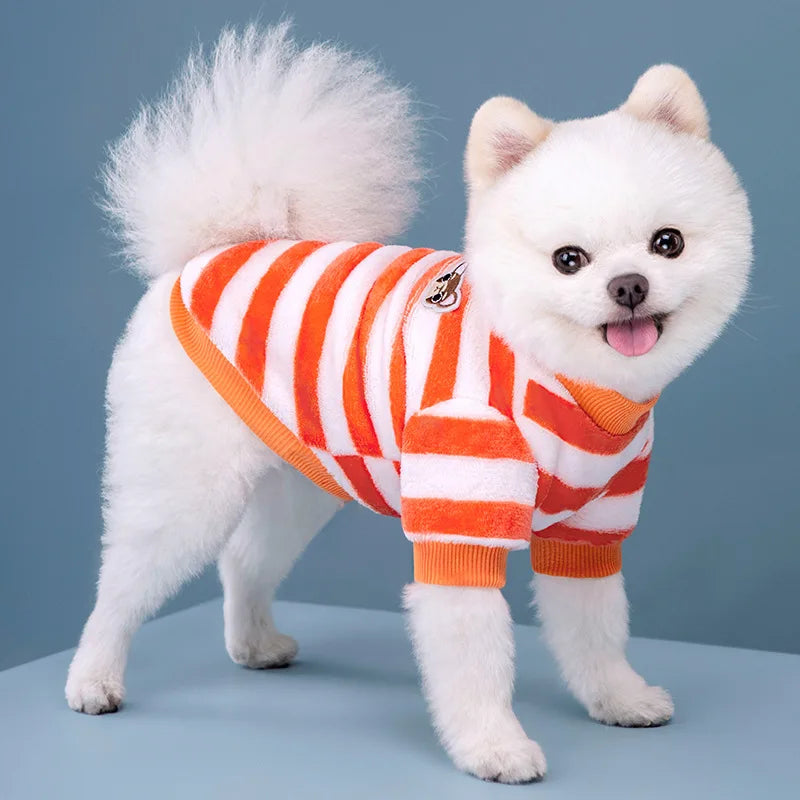 Rainbow Fleece Dog Vest Shirt