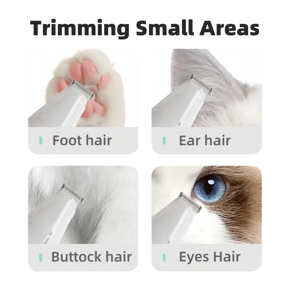 Vacuum Pet Paw Clipper & Grooming Trimmer Kit