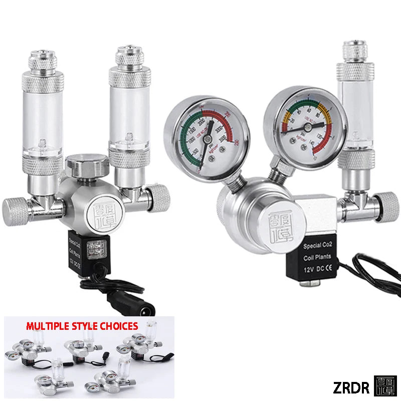 DIY Aquarium CO2 Regulator Solenoid Valve Kit Check Valve Fish Tank