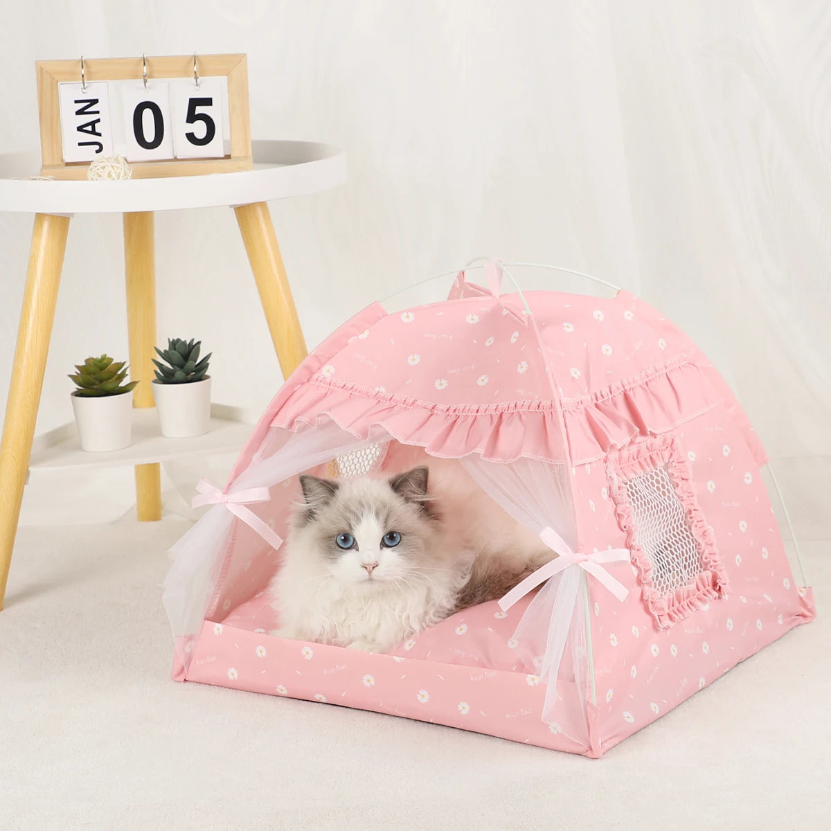 Pet Tent Bed for Cats - Warm Winter Cushion Sofa Basket