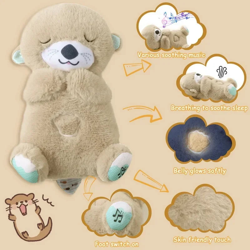 Breathing Otter Plush Pet Toy