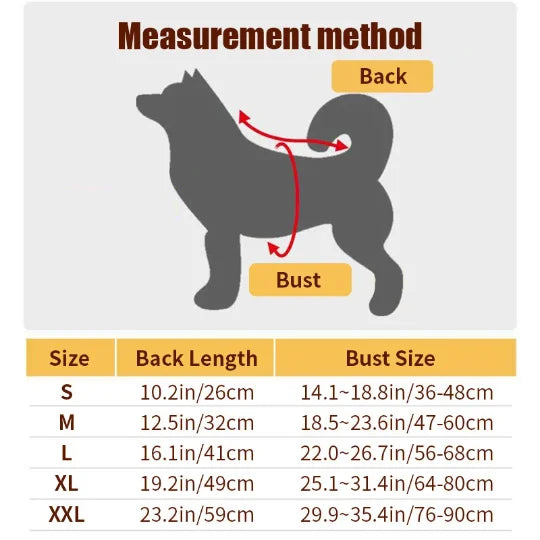 Christmas Warm and Frost Proof Pet Clothing