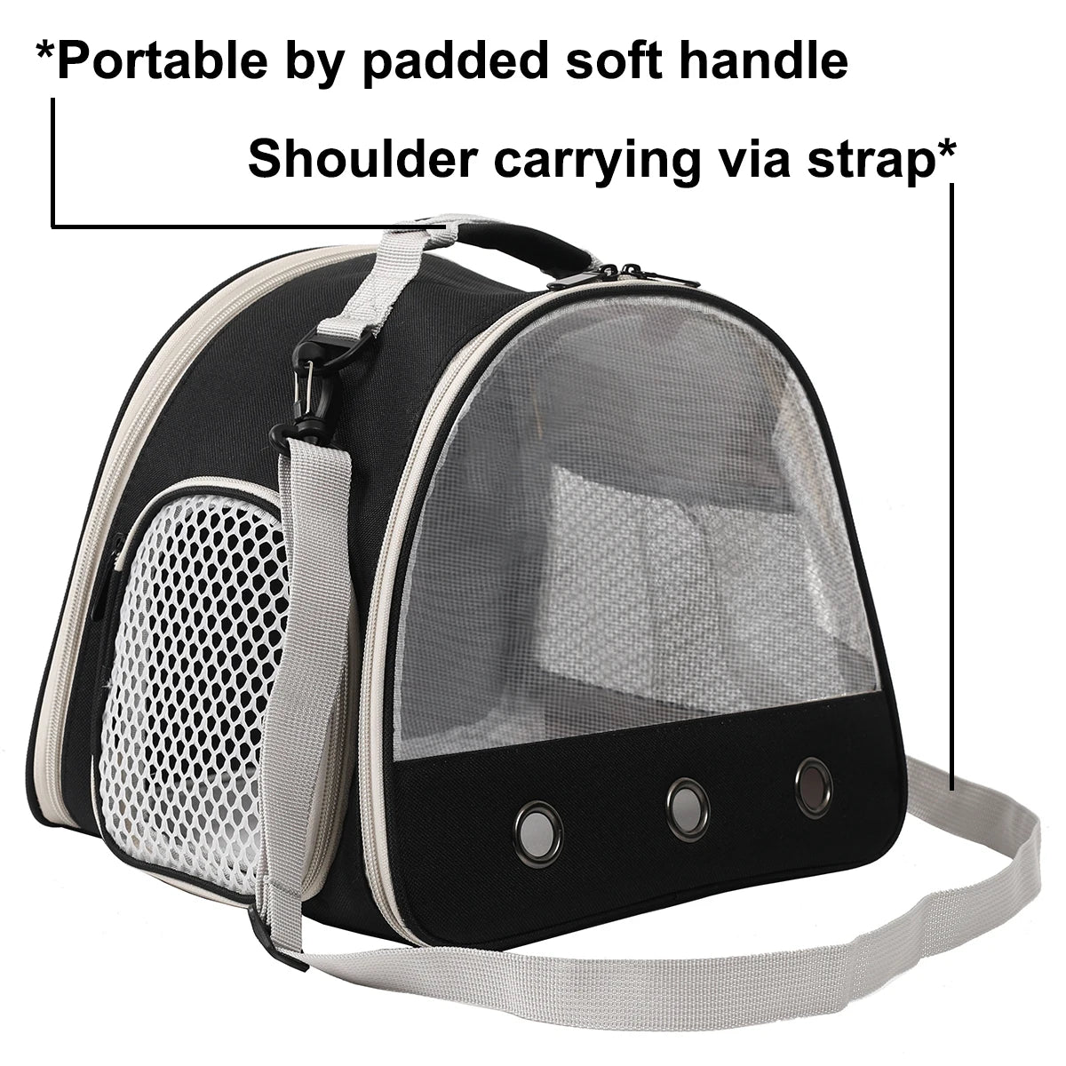 Portable Clear Guinea Pig Carrier