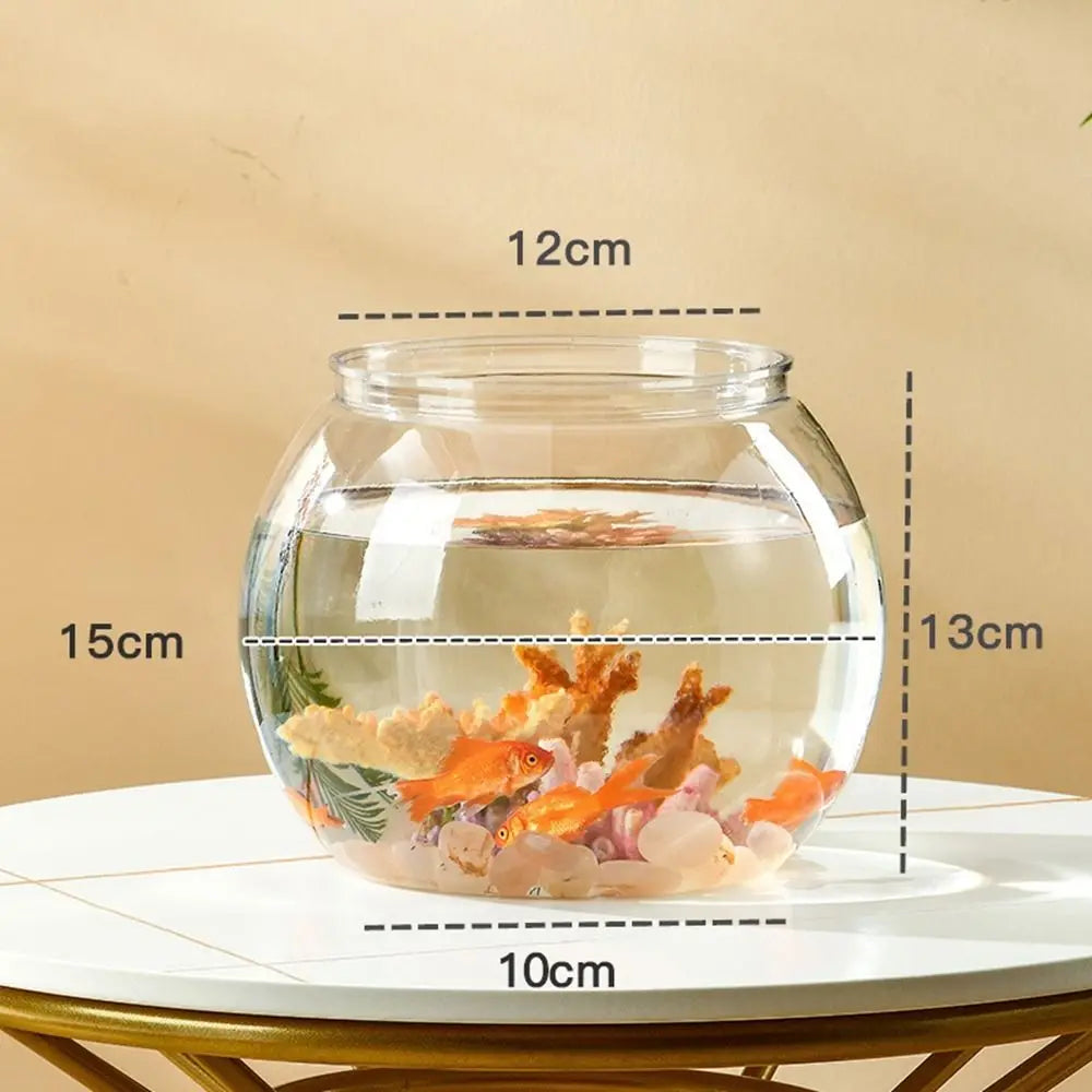 Clear Transparent Round Fish Tank