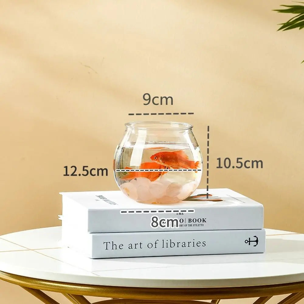 Clear Transparent Round Fish Tank
