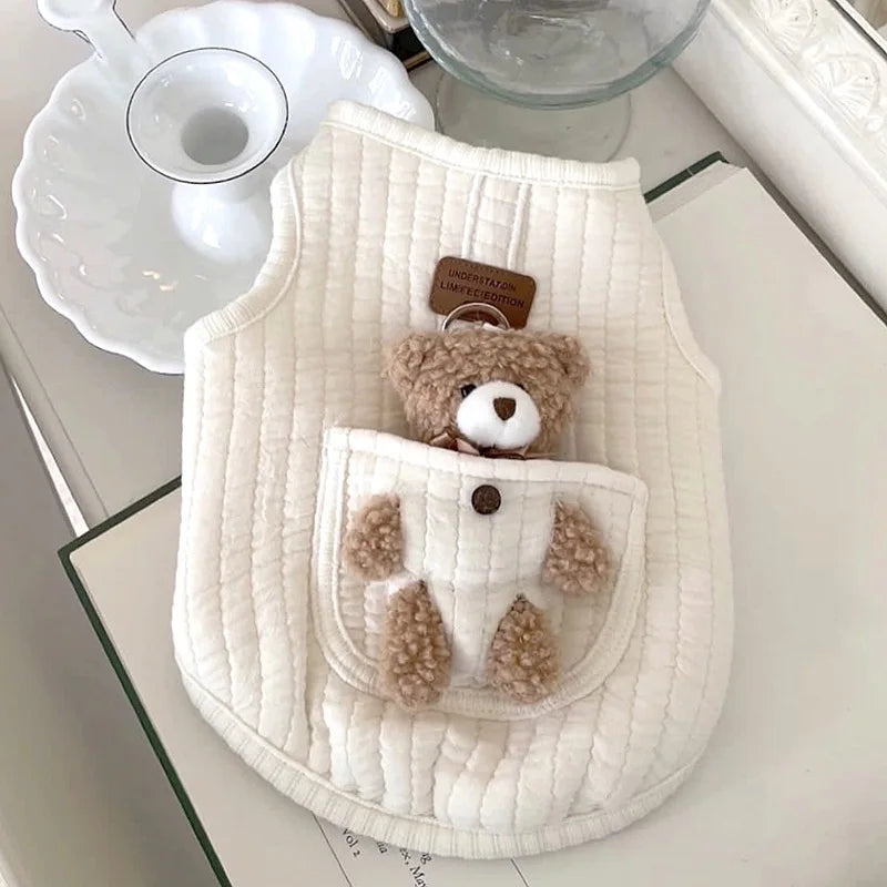 Puppy Clothes Autumn Winter Cartoon Vest for Small Dogs