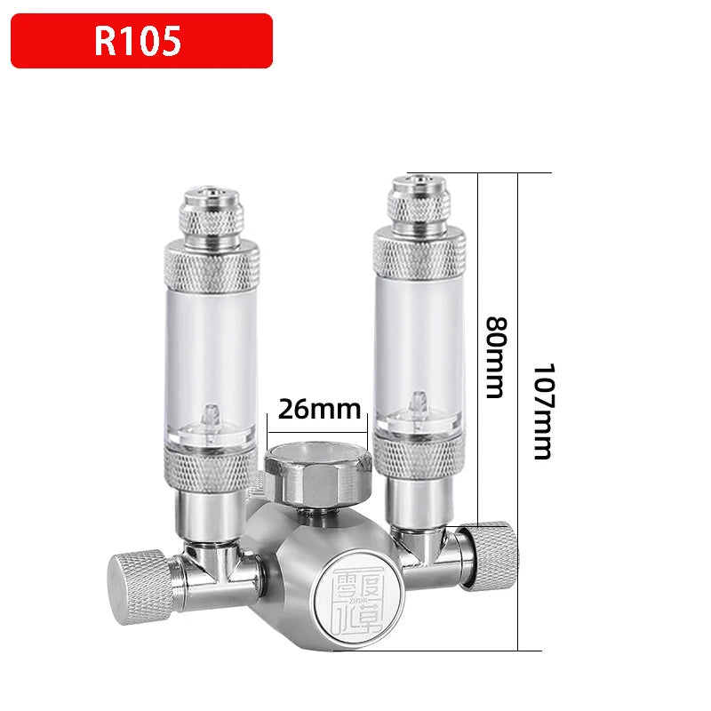 DIY Aquarium CO2 Regulator Solenoid Valve Kit Check Valve Fish Tank