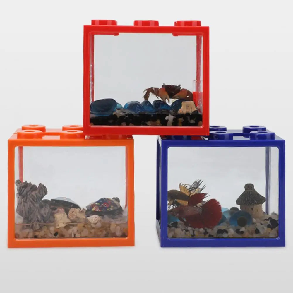 Fish Tank Creative 6 Ventilation Holes Stackable Fish Tank