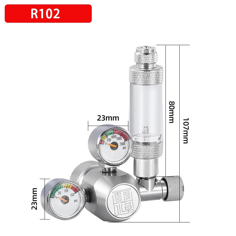 DIY Aquarium CO2 Regulator Solenoid Valve Kit Check Valve Fish Tank