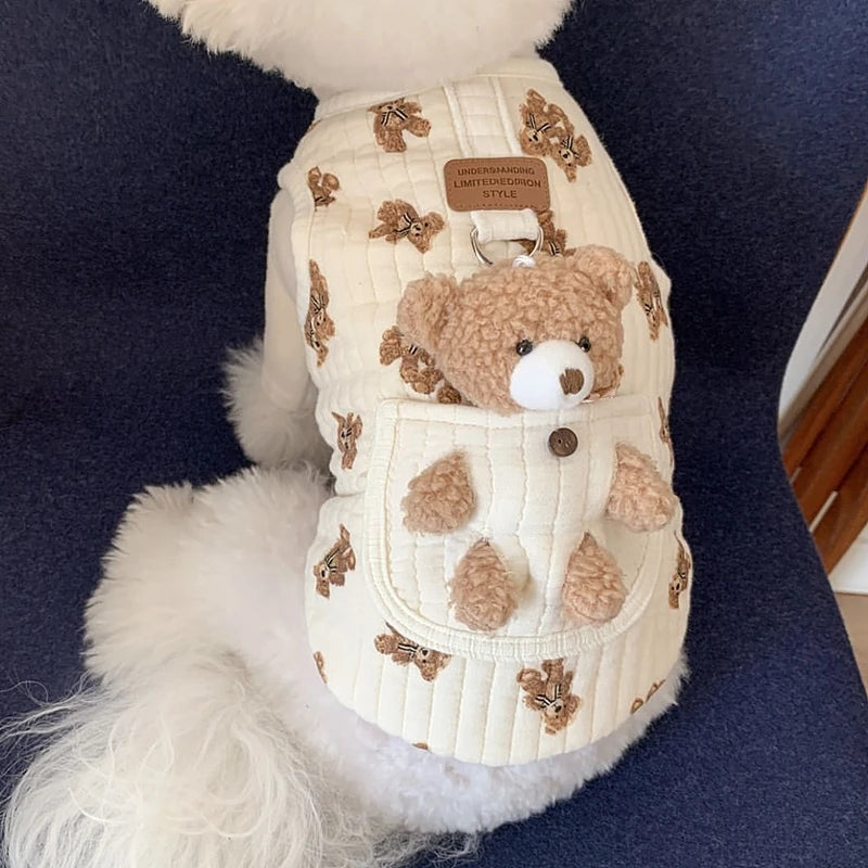 Puppy Clothes Autumn Winter Cartoon Vest for Small Dogs