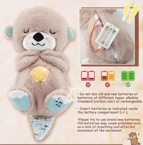 Breathing Otter Plush Pet Toy