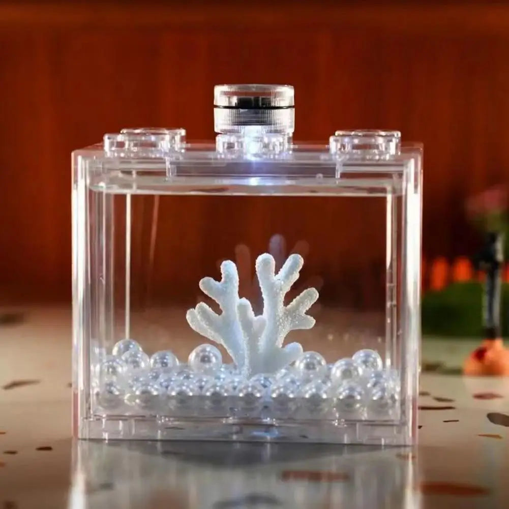 Fish Tank Creative 6 Ventilation Holes Stackable Fish Tank
