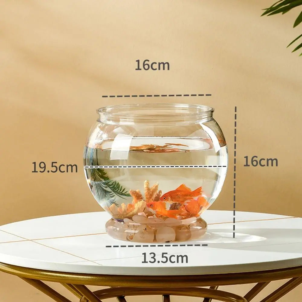 Clear Transparent Round Fish Tank