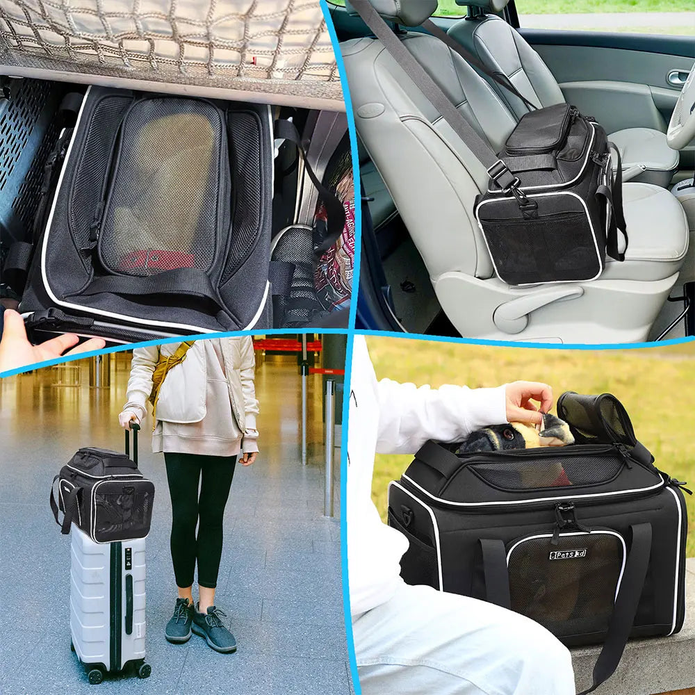 Petskd Expandable Pet Carrier - USA Airlines Approved