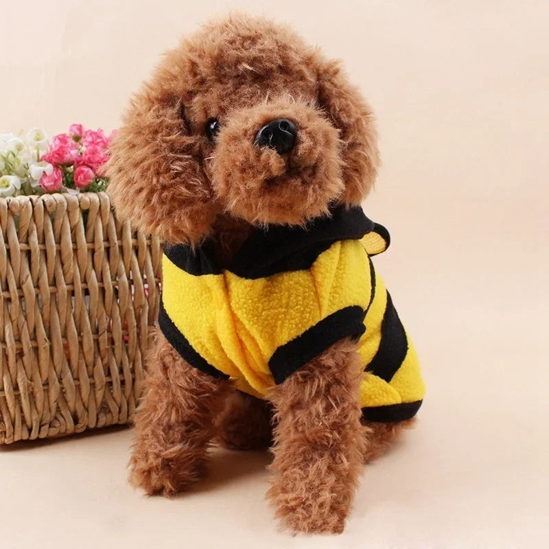 Puppy Coat Apparel Bee Outfit Pet Clothes