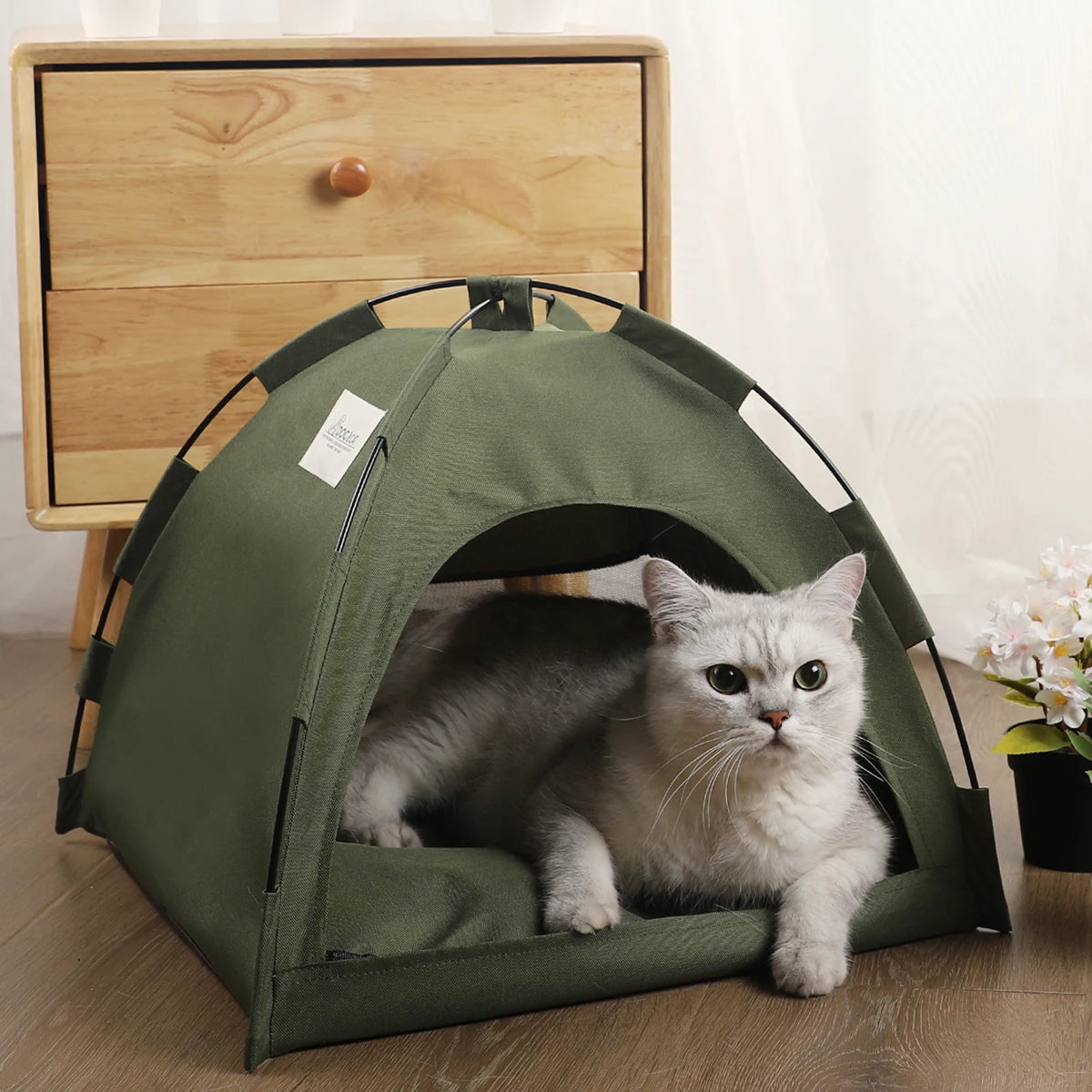 Pet Tent Bed for Cats - Warm Winter Cushion Sofa Basket