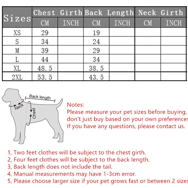 Christmas Winter Pet Coat Apparel