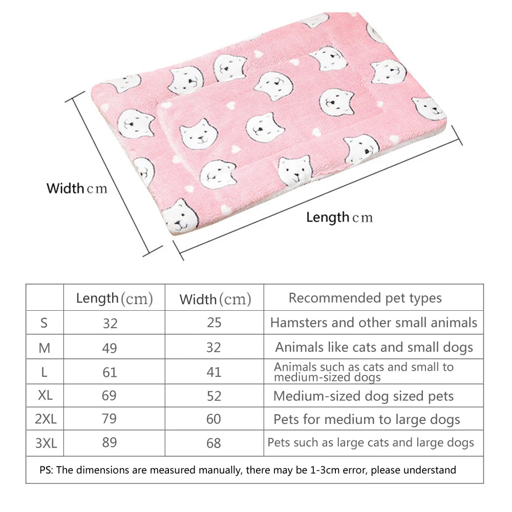 Autumn Winter Warm Thick Sleeping Pet Mat