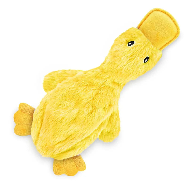 Yellow Duck Puppy Squeaky Interactive Stuffed Toy