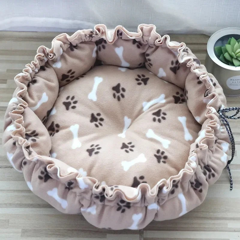 Drawstring Creative Soft Warm Pet Bed