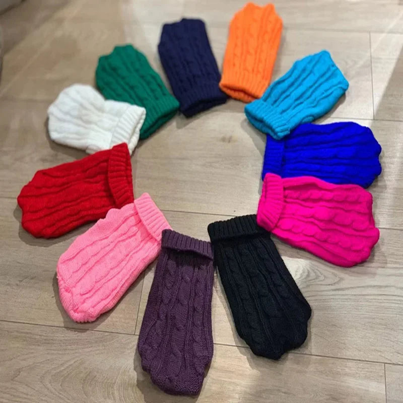 Winter Clothes Knitted Pet Clothes
