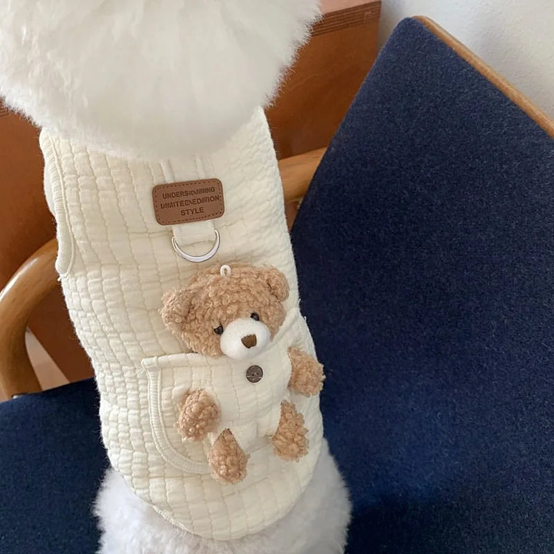 Puppy Clothes Autumn Winter Cartoon Vest for Small Dogs