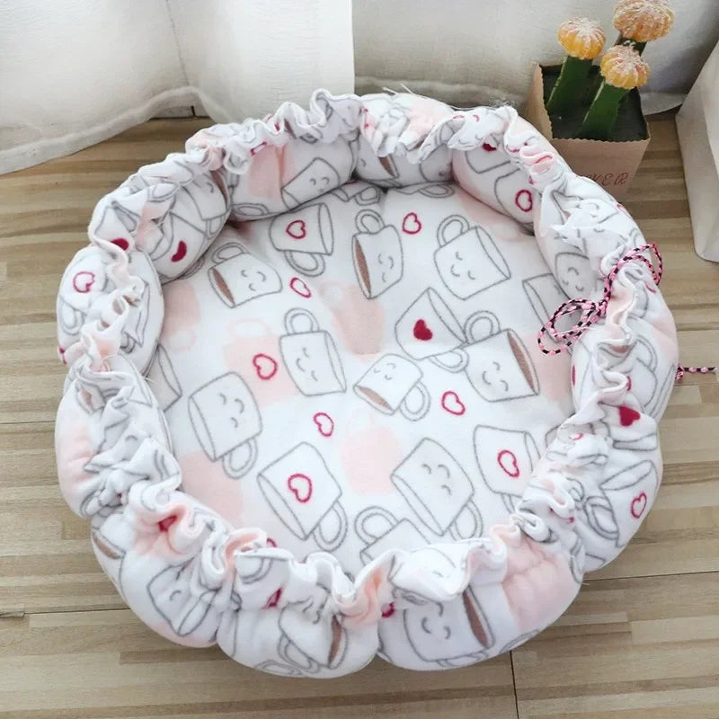 Drawstring Creative Soft Warm Pet Bed