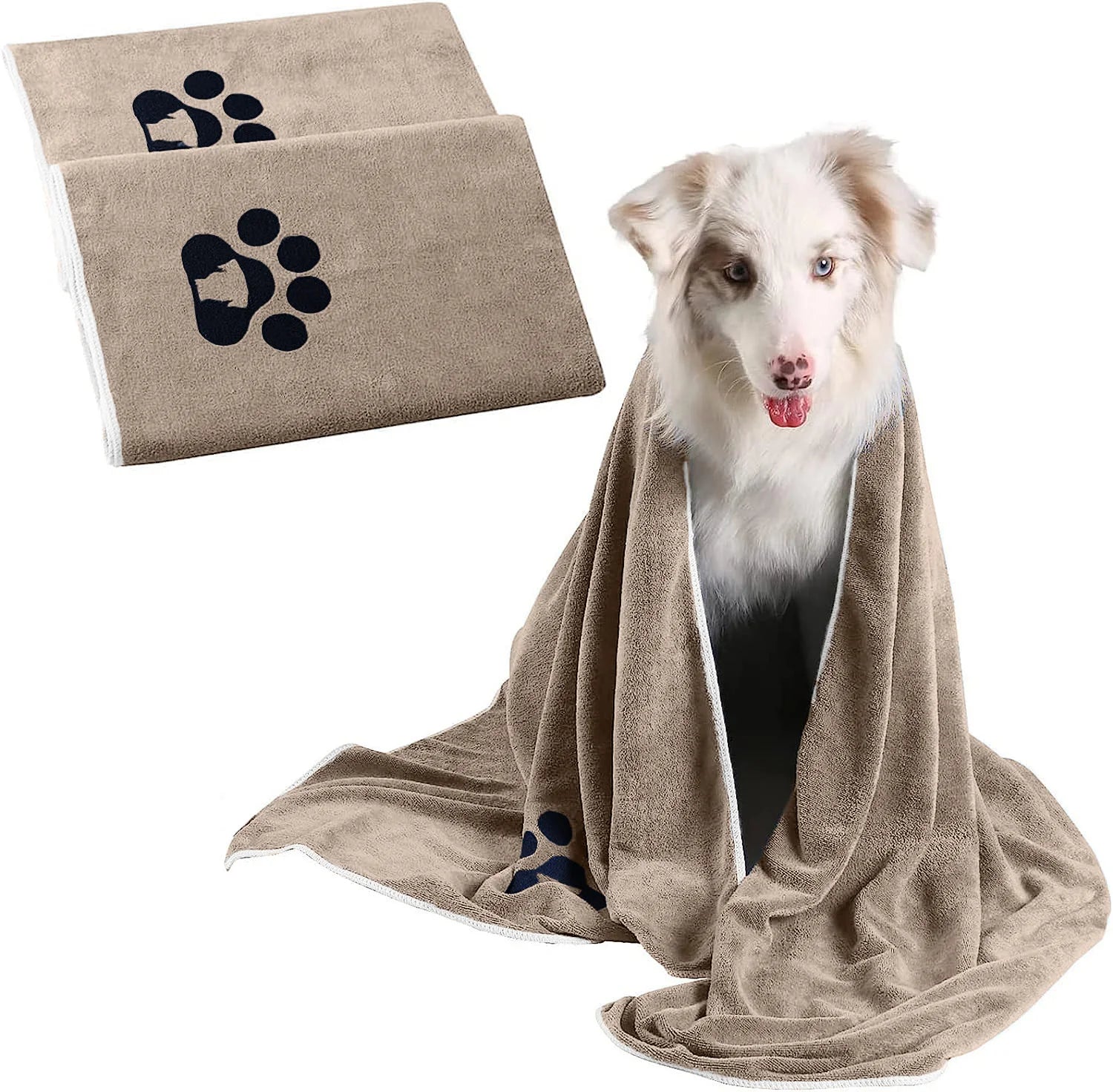 Pet Microfiber Fast-Dry Towel for Dogs & Cats