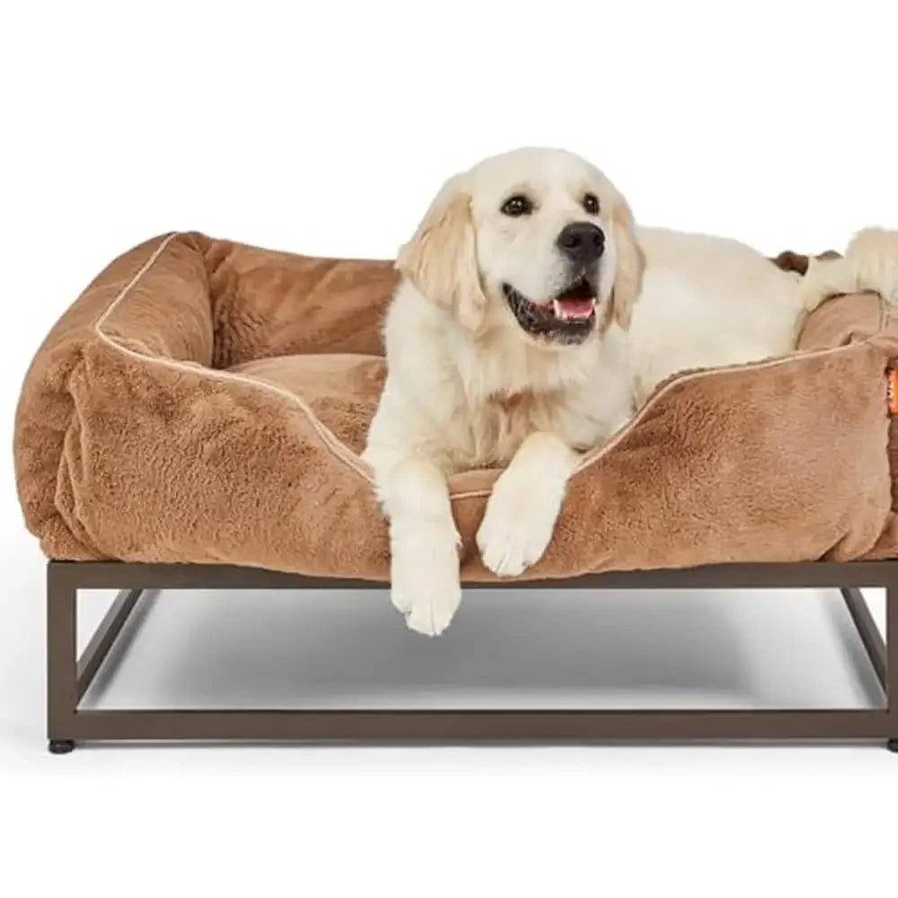 Elevated Luxury Dog Bed Removable Washable Cover