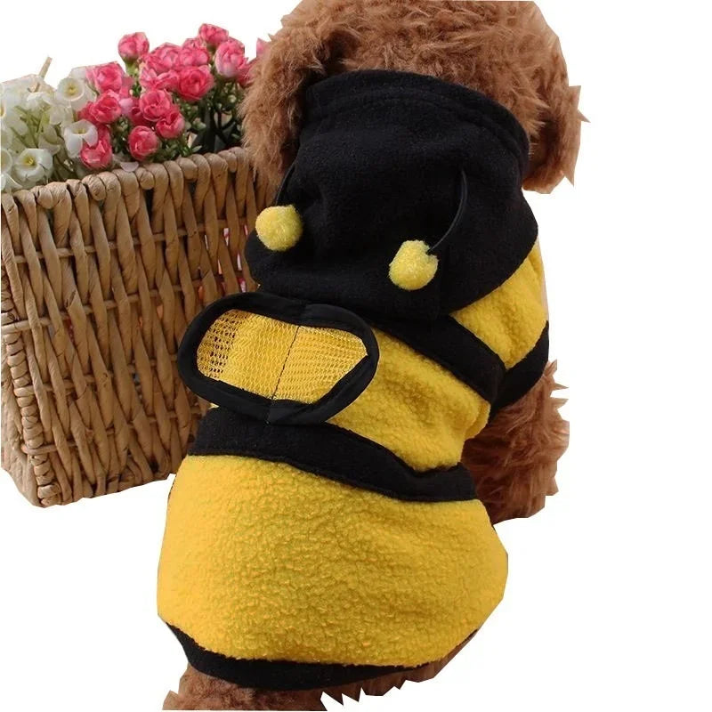 Puppy Coat Apparel Bee Outfit Pet Clothes