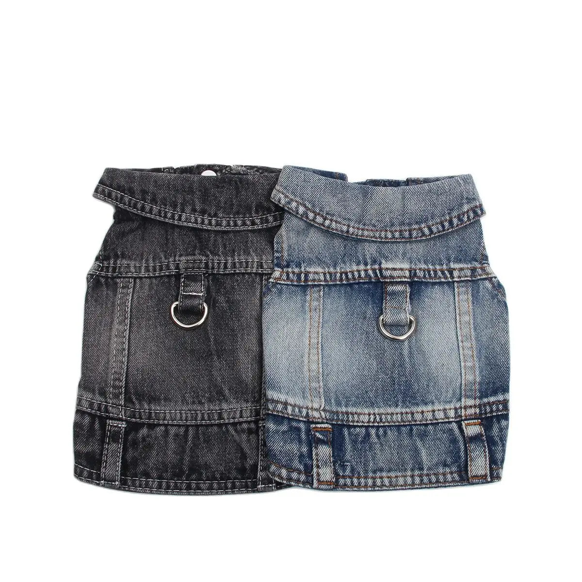 Pet Dogs Jeans Coat Denim Jacket for Cats & Puppies - Spring/Autumn Apparel