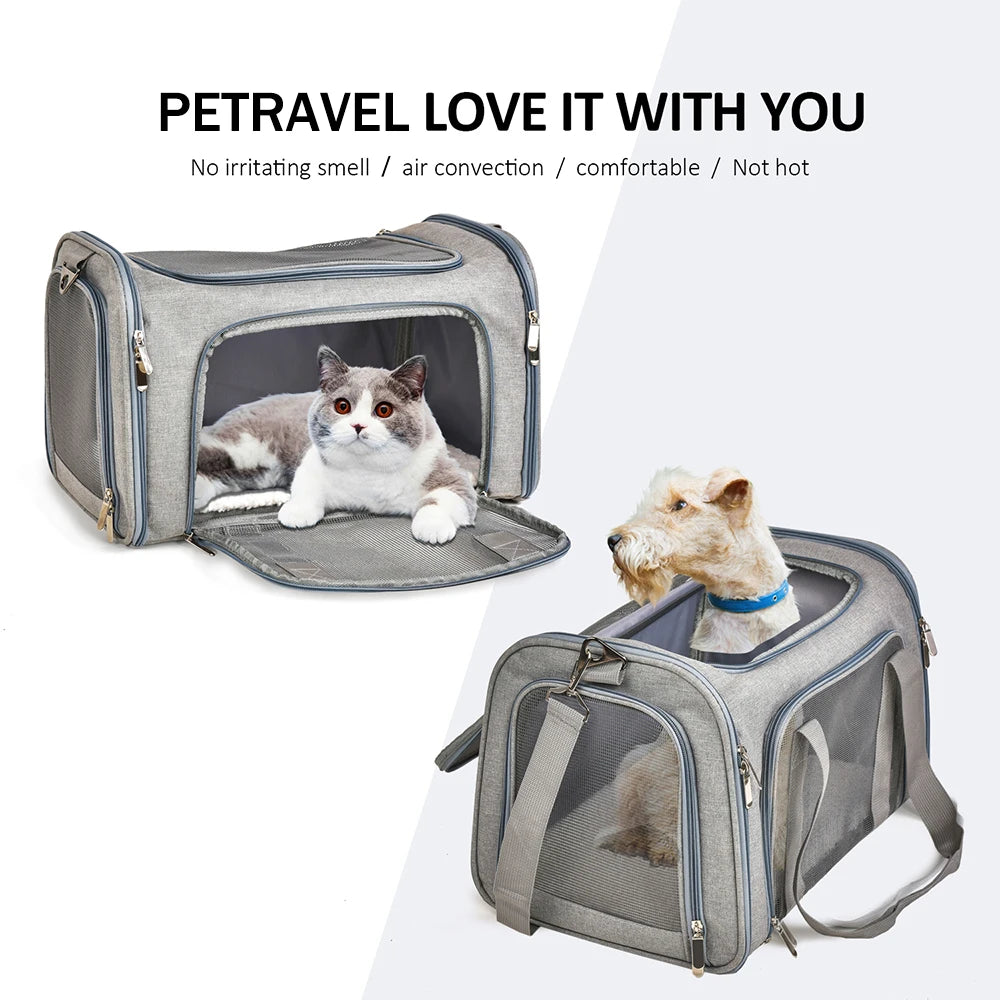Soft Side Backpack Pet Carrier Bag