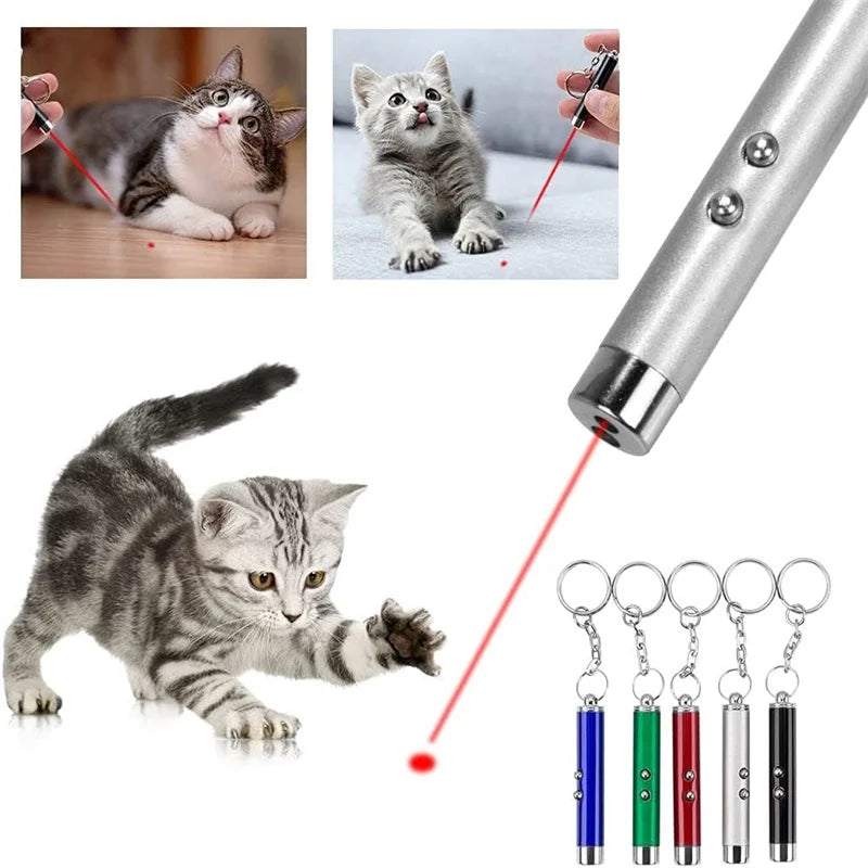Pet Pointer Red Light Laser LED Training Torch Pet Toys