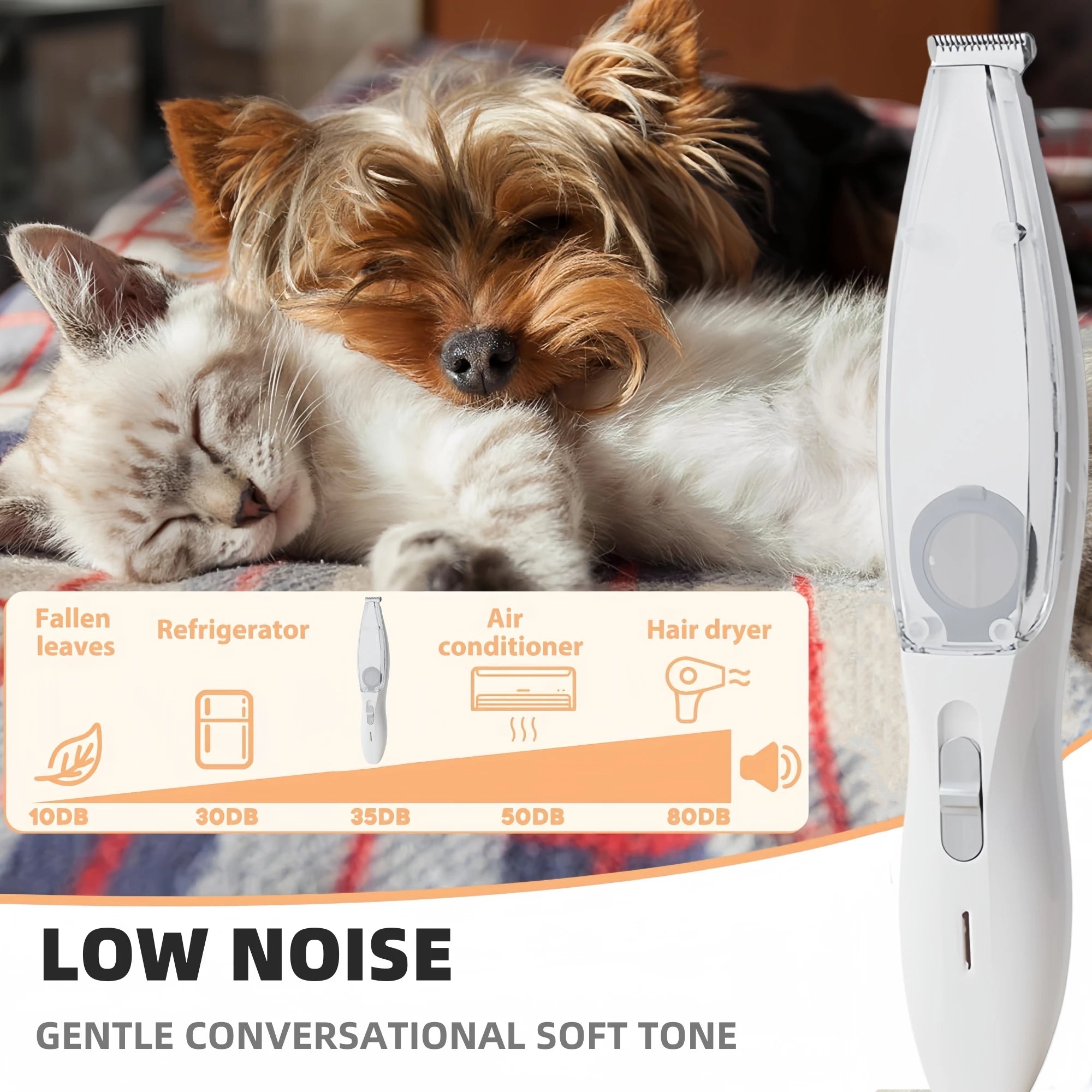 Vacuum Pet Paw Clipper & Grooming Trimmer Kit