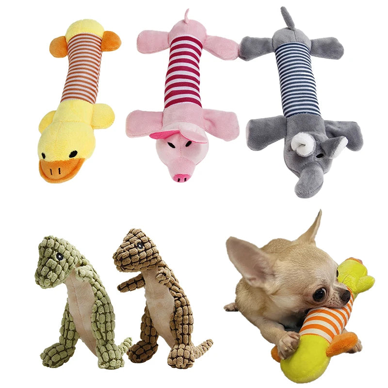 CDDMPET Animals Shape Plush Pet Toy
