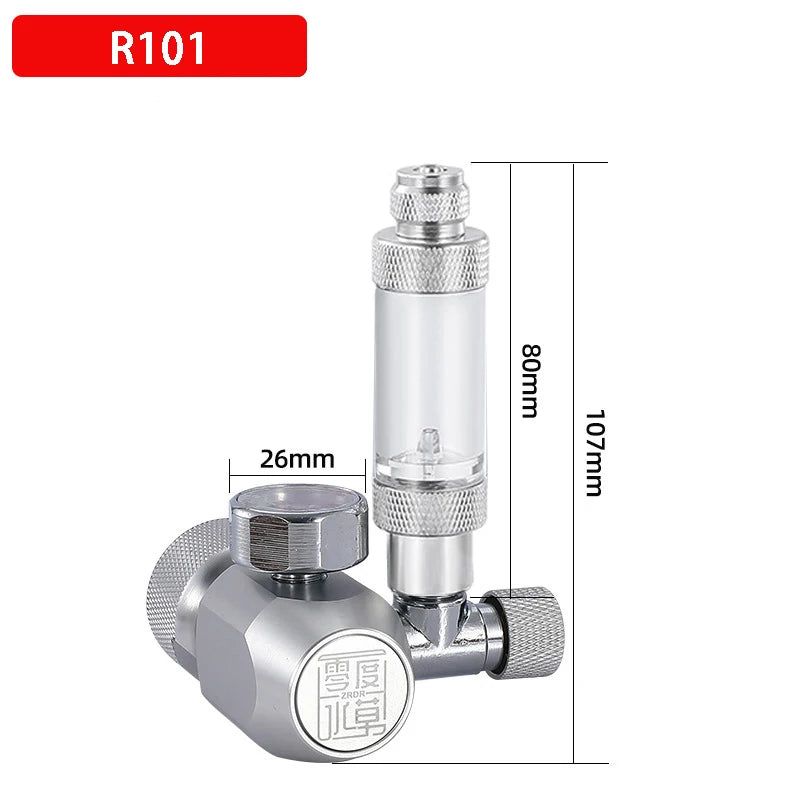 DIY Aquarium CO2 Regulator Solenoid Valve Kit Check Valve Fish Tank