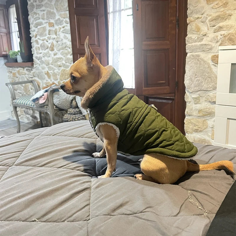 Warm Fleece Dog Jacket Vest - Winter Coat for Small & Medium Dogs