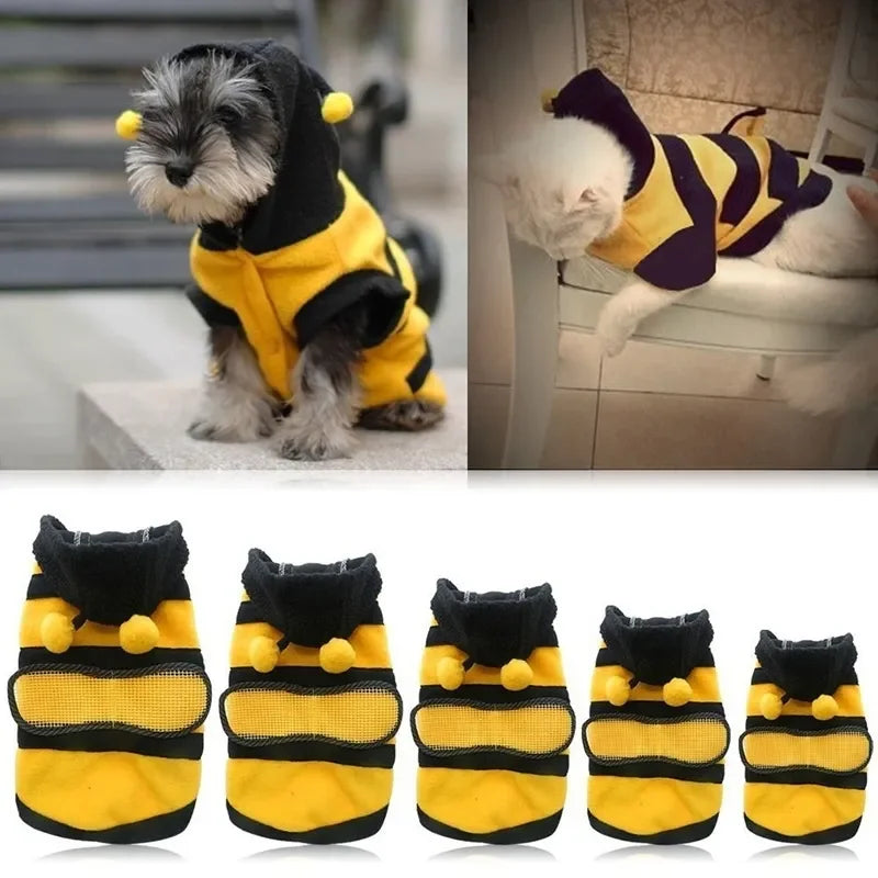 Puppy Coat Apparel Bee Outfit Pet Clothes