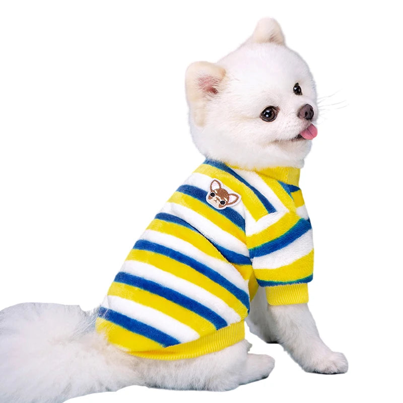 Rainbow Fleece Dog Vest Shirt
