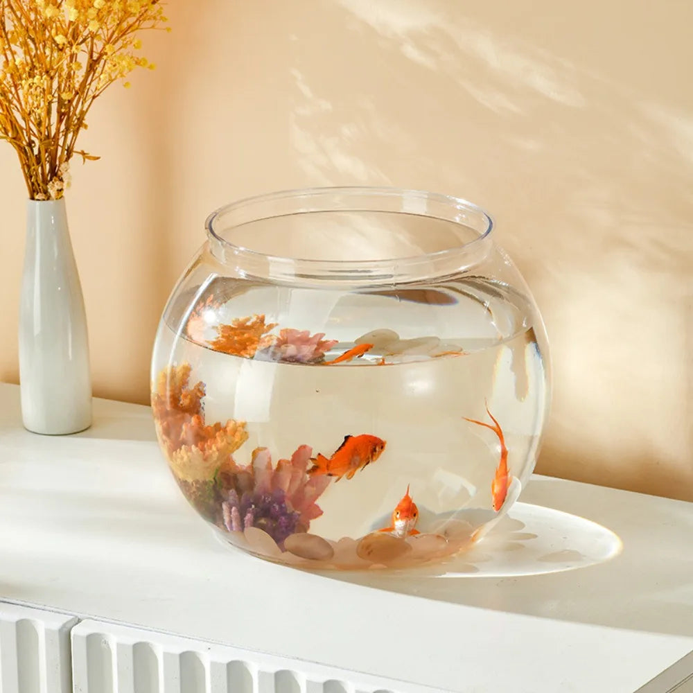 Clear Transparent Round Fish Tank
