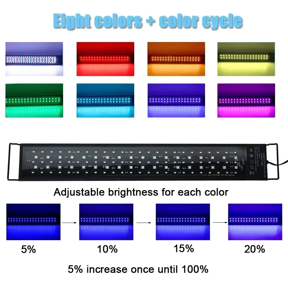 Aquarium Light 24/7 DIY Auto LED Full Spectrum Lighting