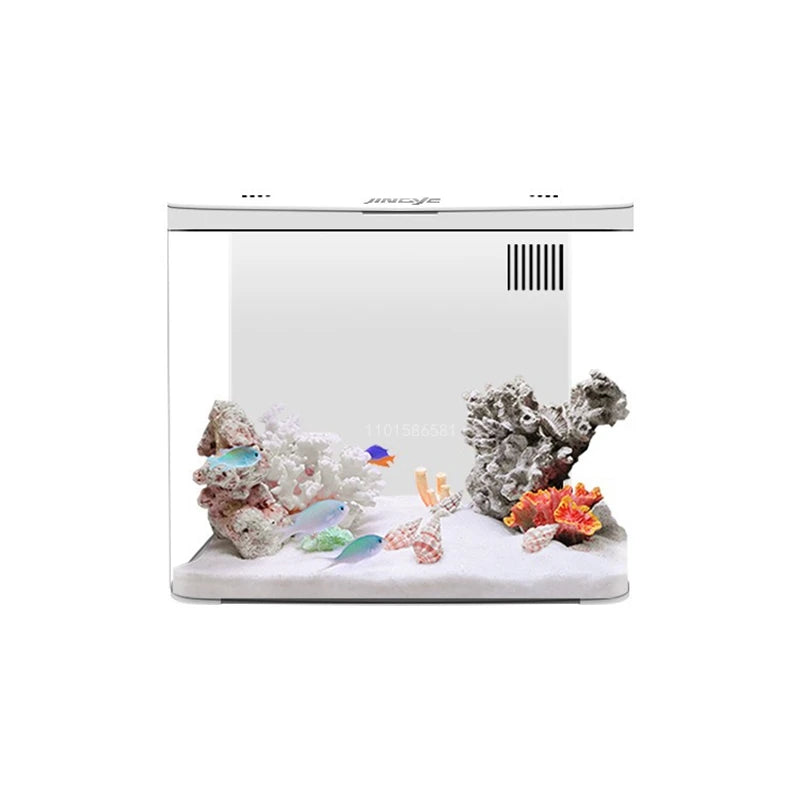 USB Self-Circulating Aquarium Fish Tank with LED Lamp - 5L