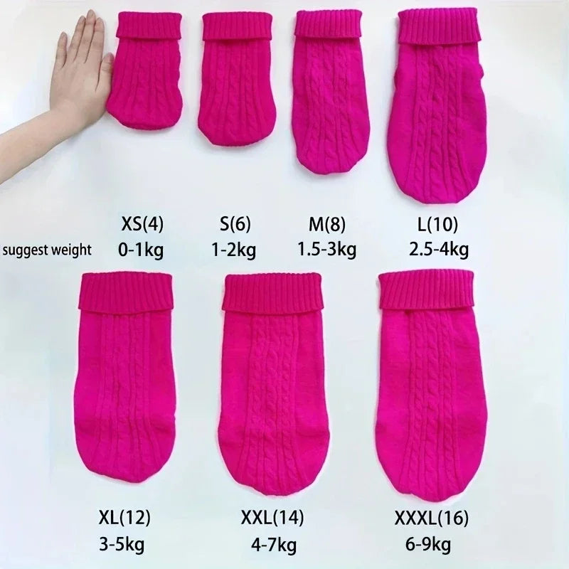 Winter Clothes Knitted Pet Clothes