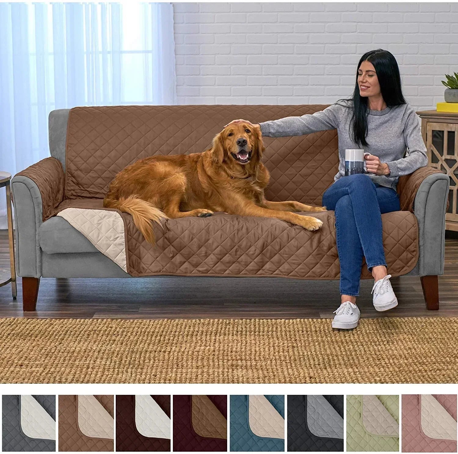 Anti-Slip Dog Bed Cover and Bed Mat